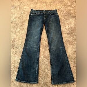 EUC seven for all mankind jeans, size 30 with skull pockets.